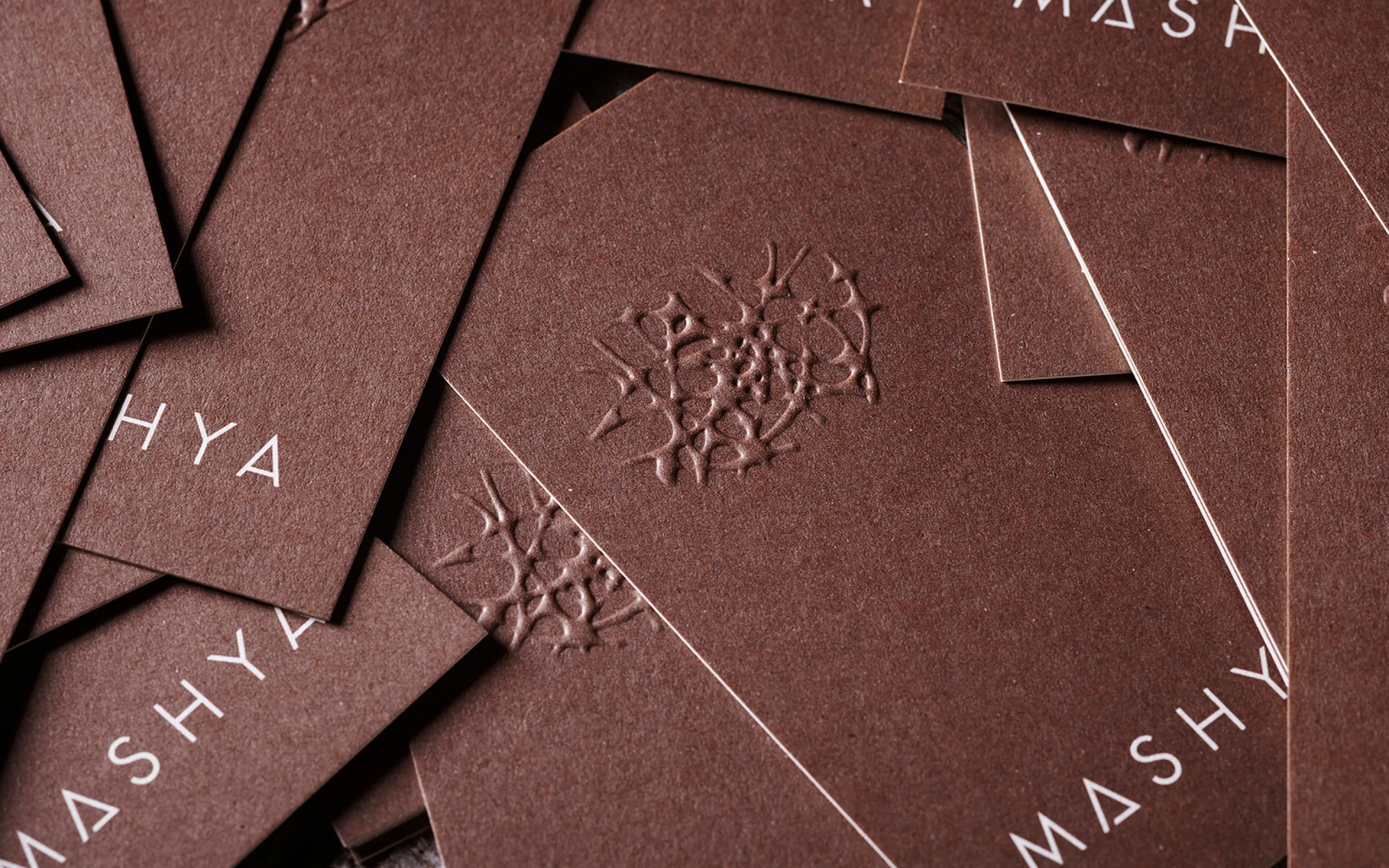 Mashya Restaurant – brand identity and signage design by Basman/Tenenbaum