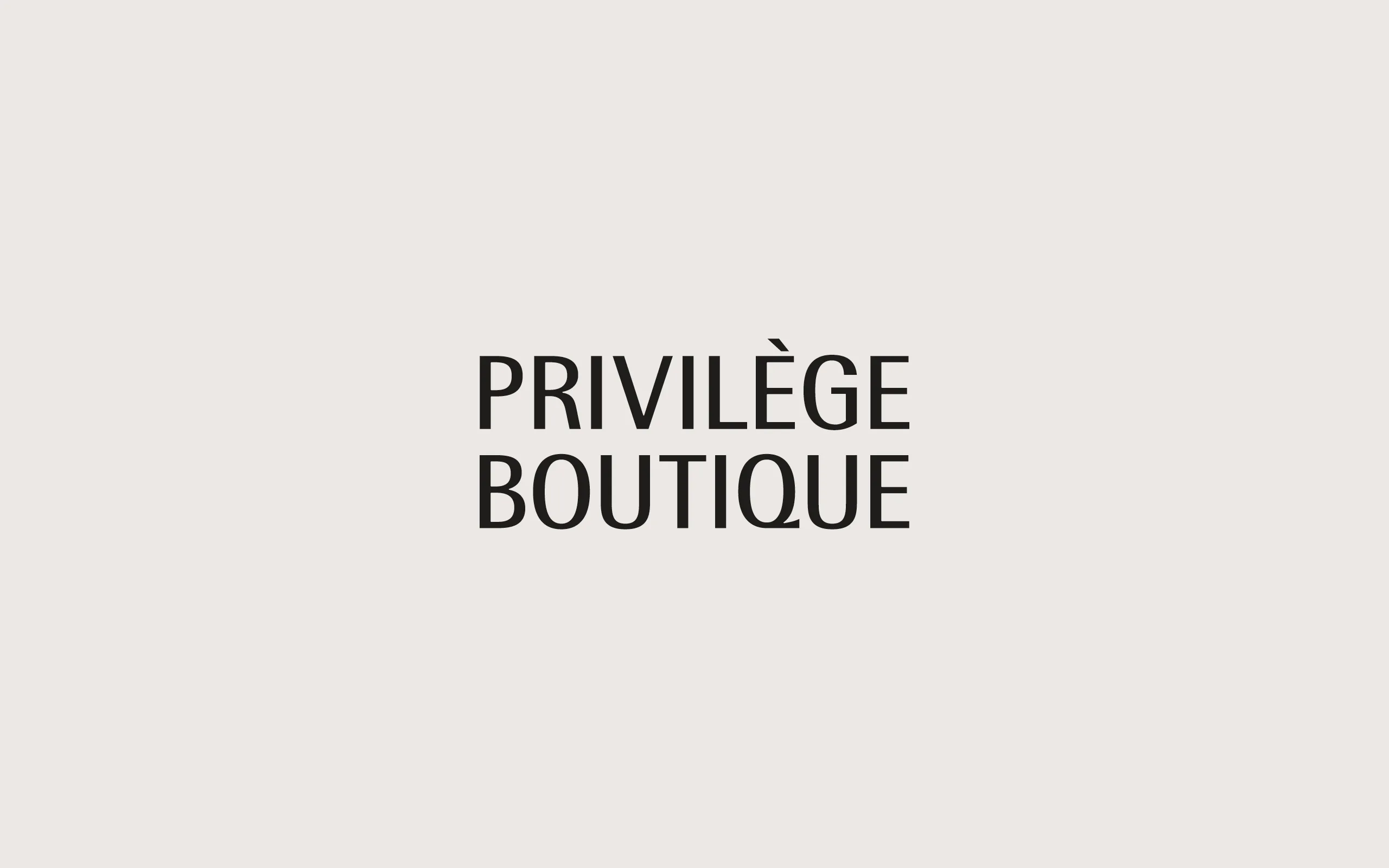 Privilege Boutique – brand identity by Basman/Tenenbaum