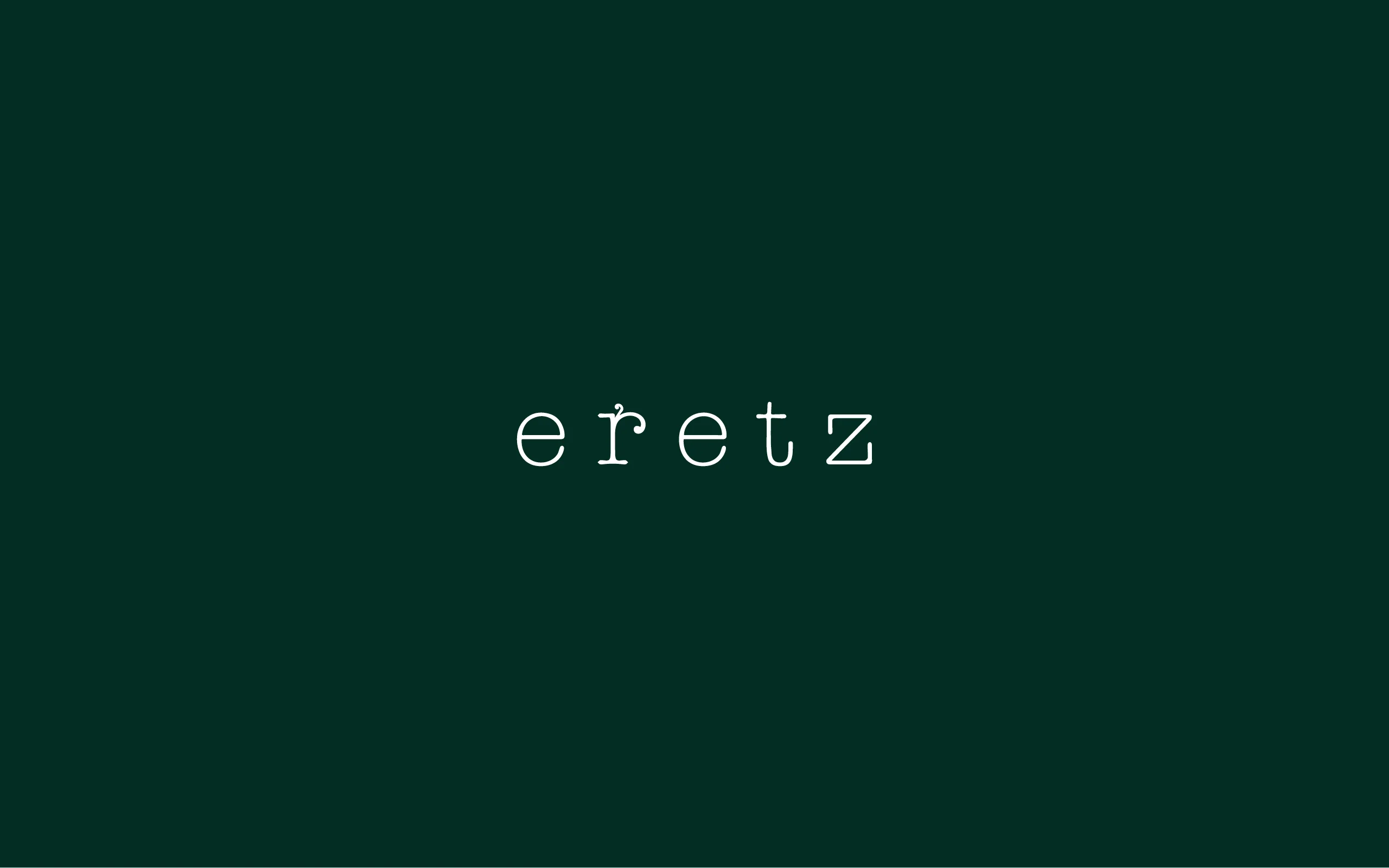 Eretz – brand identity and web design by Basman/Tenenbaum