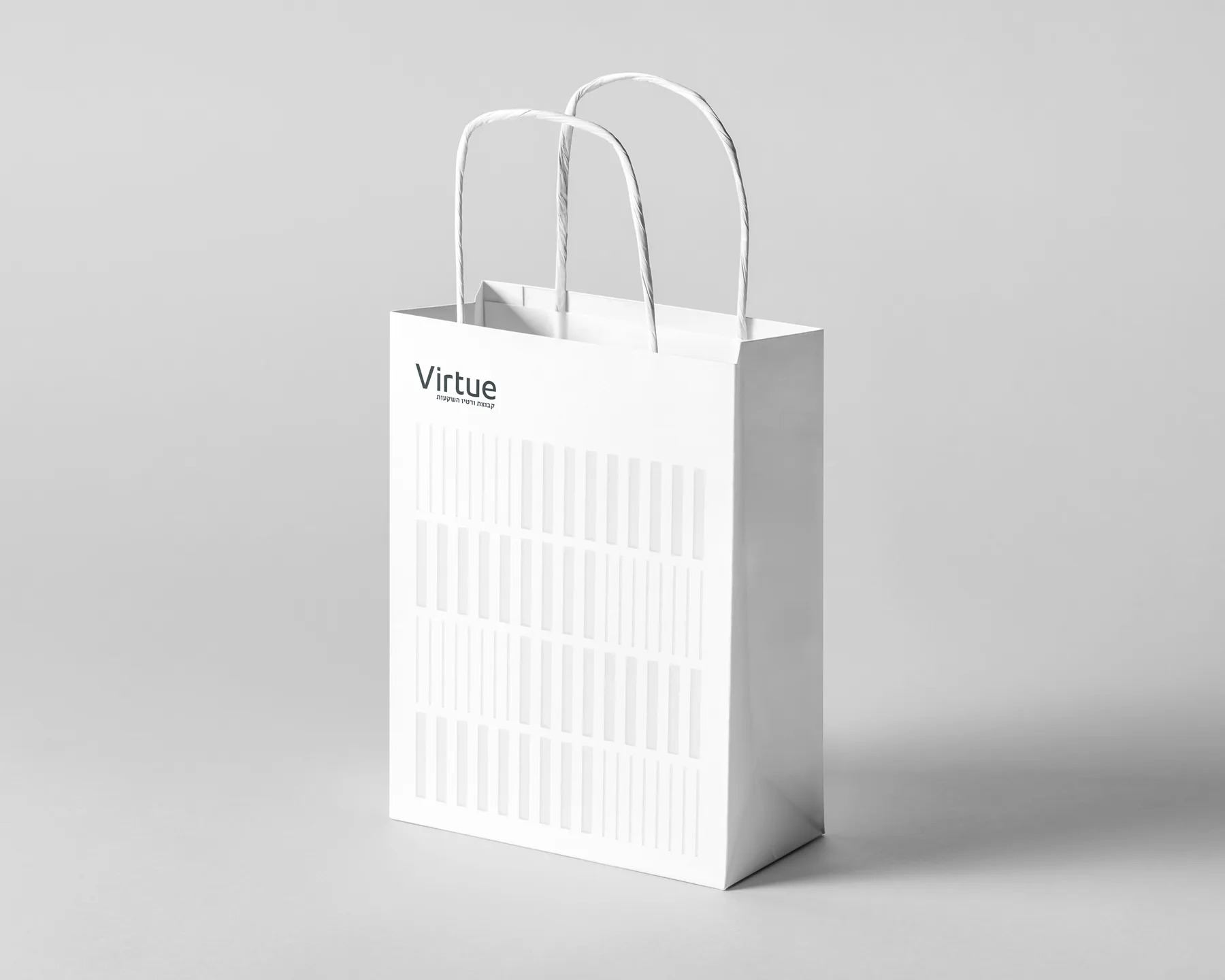 Virtue – brand identity and web design by Basman/Tenenbaum