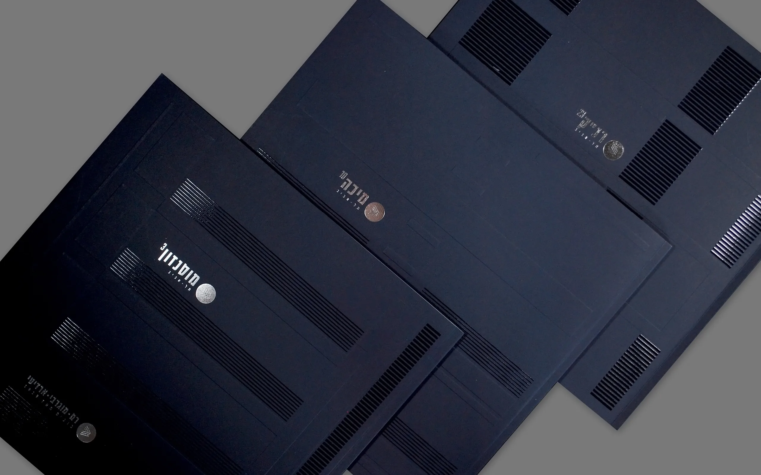 Ram Mograbi Arditi Projects – brand identity and print design by Basman/Tenenbaum
