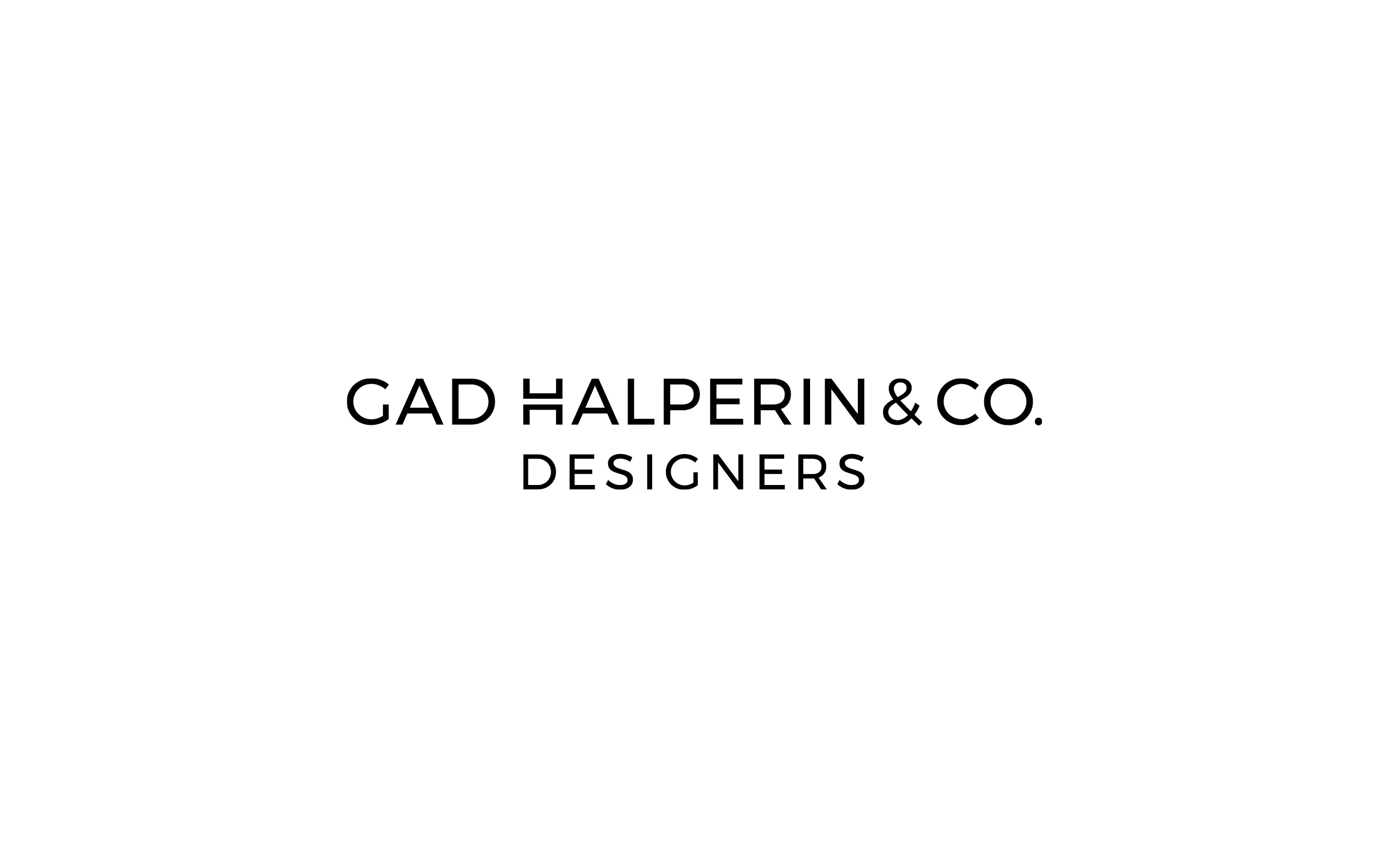Gad Halperin & Co. – brand identity and signage design by Basman/Tenenbaum
