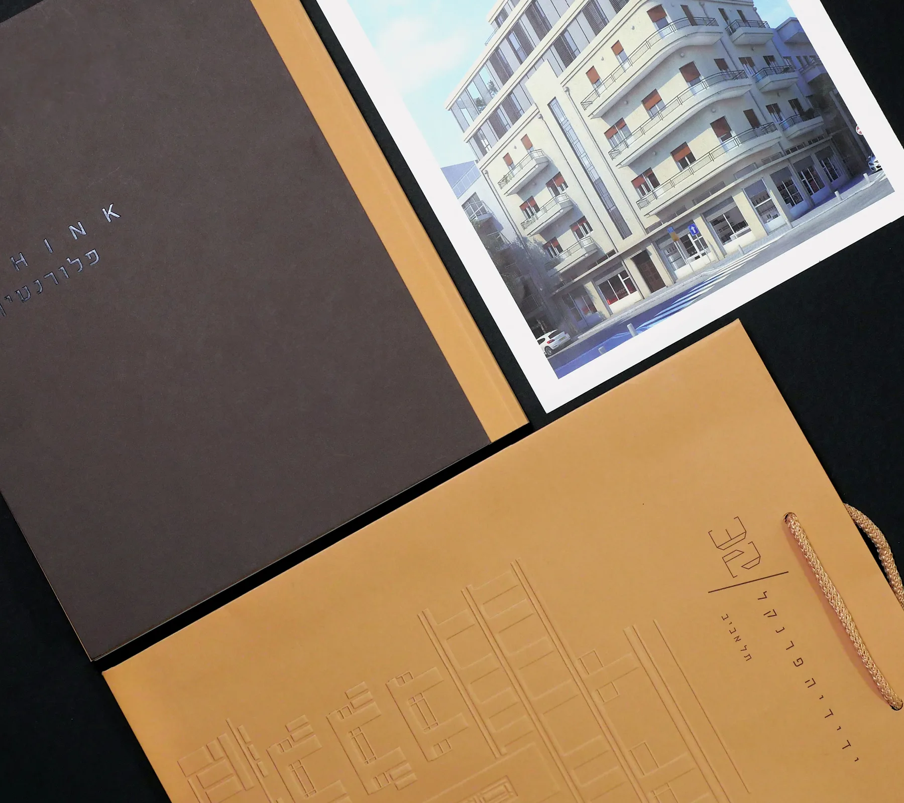 Think Florentin – brand identity and print design by Basman/Tenenbaum