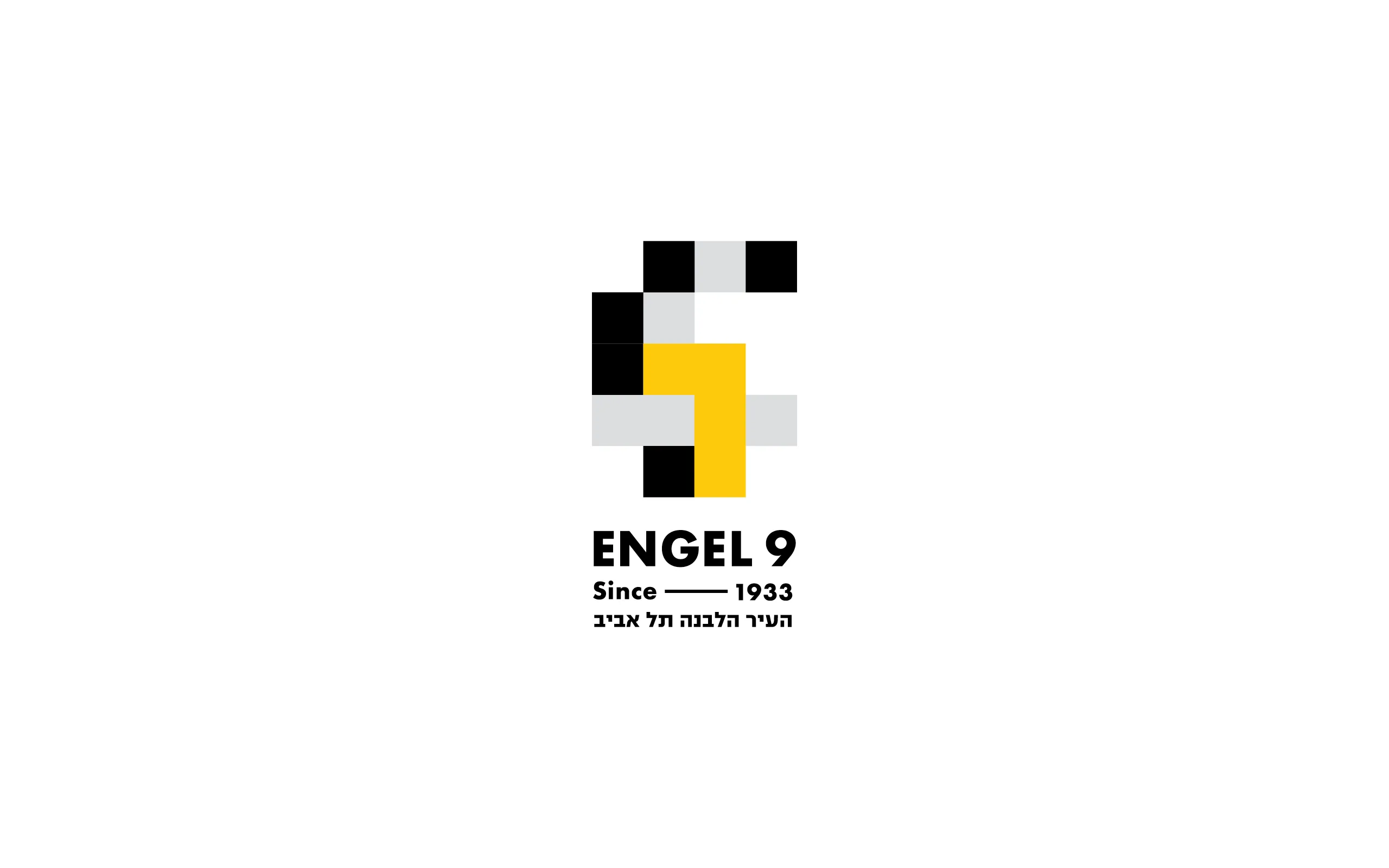 Engel 9, Tel Aviv – brand identity and print design by Basman/Tenenbaum