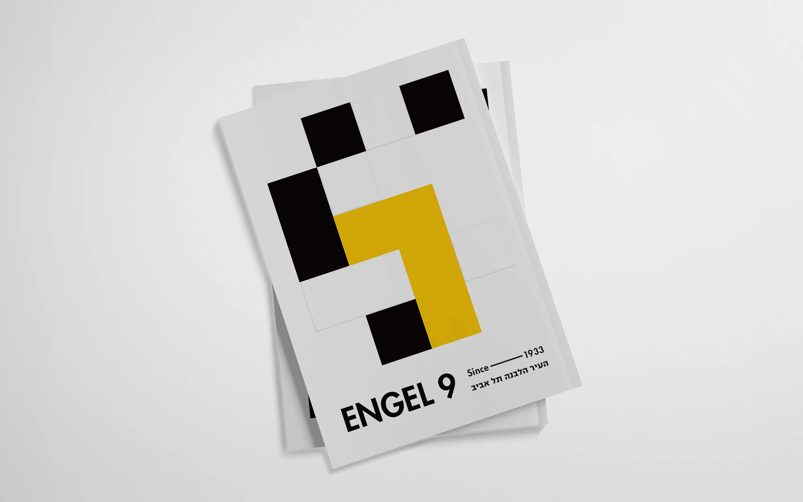 Engel 9, Tel Aviv – brand identity and print design by Basman/Tenenbaum