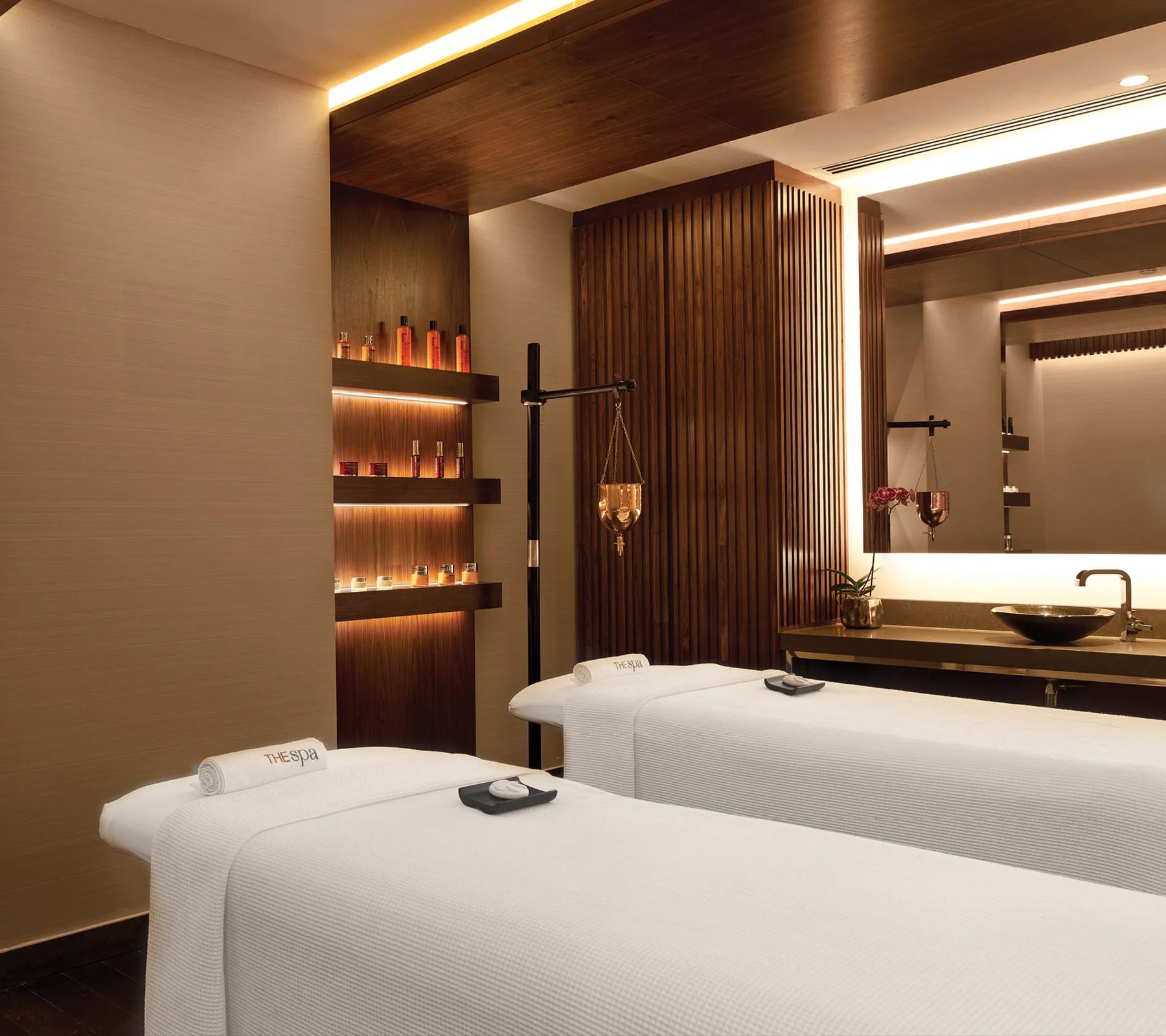 The Spa – brand identity and signage design by Basman/Tenenbaum