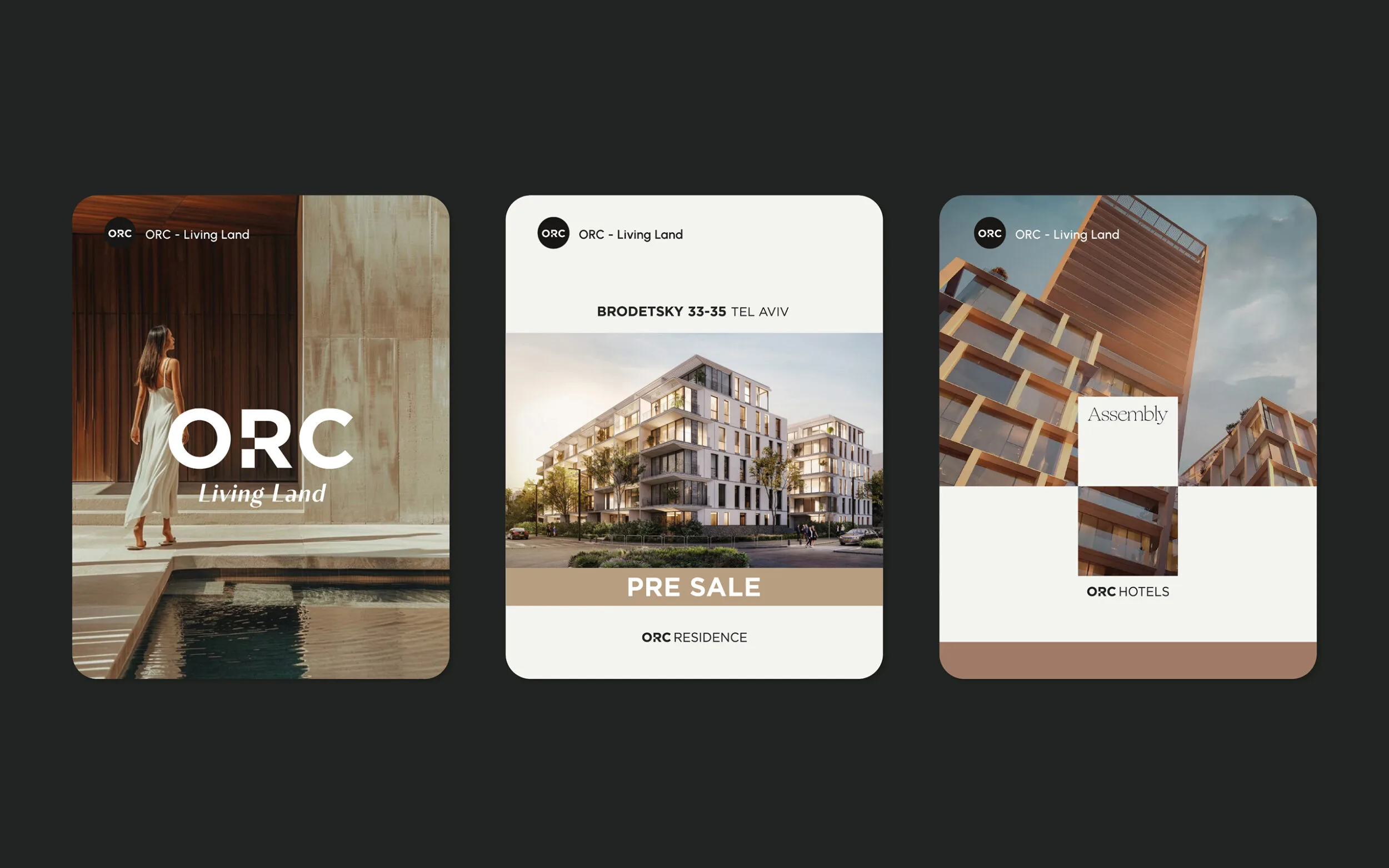 ORC – Living Land – brand identity and print design by Basman/Tenenbaum